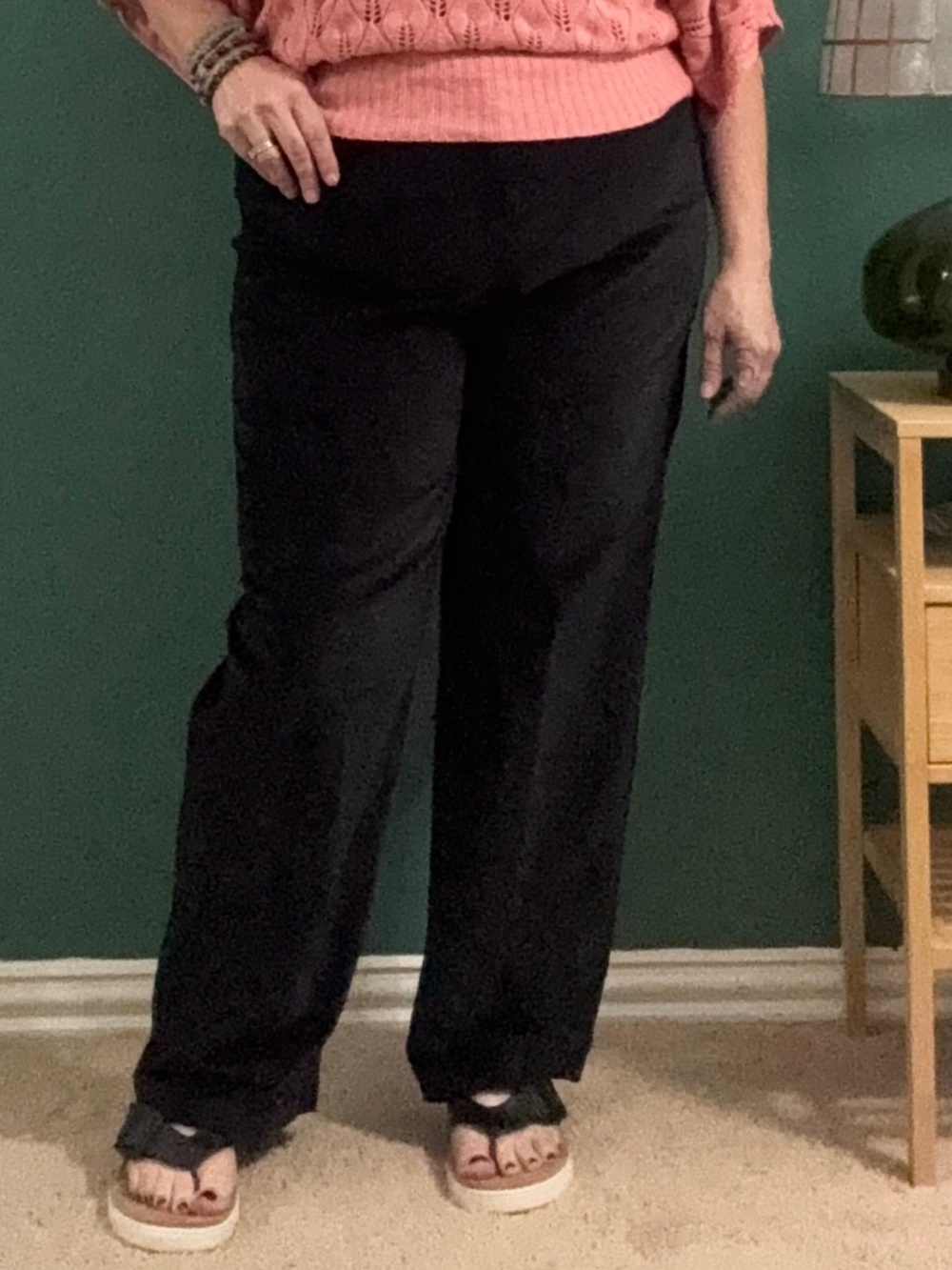 VTG Norton Studio Cords- Stretch Corduroy Straight Leg Flat Front Dress Pants 16